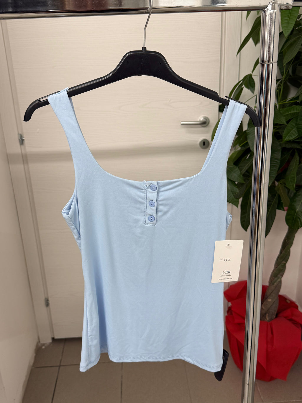 Canotta lycra con bottoni FGD MODA