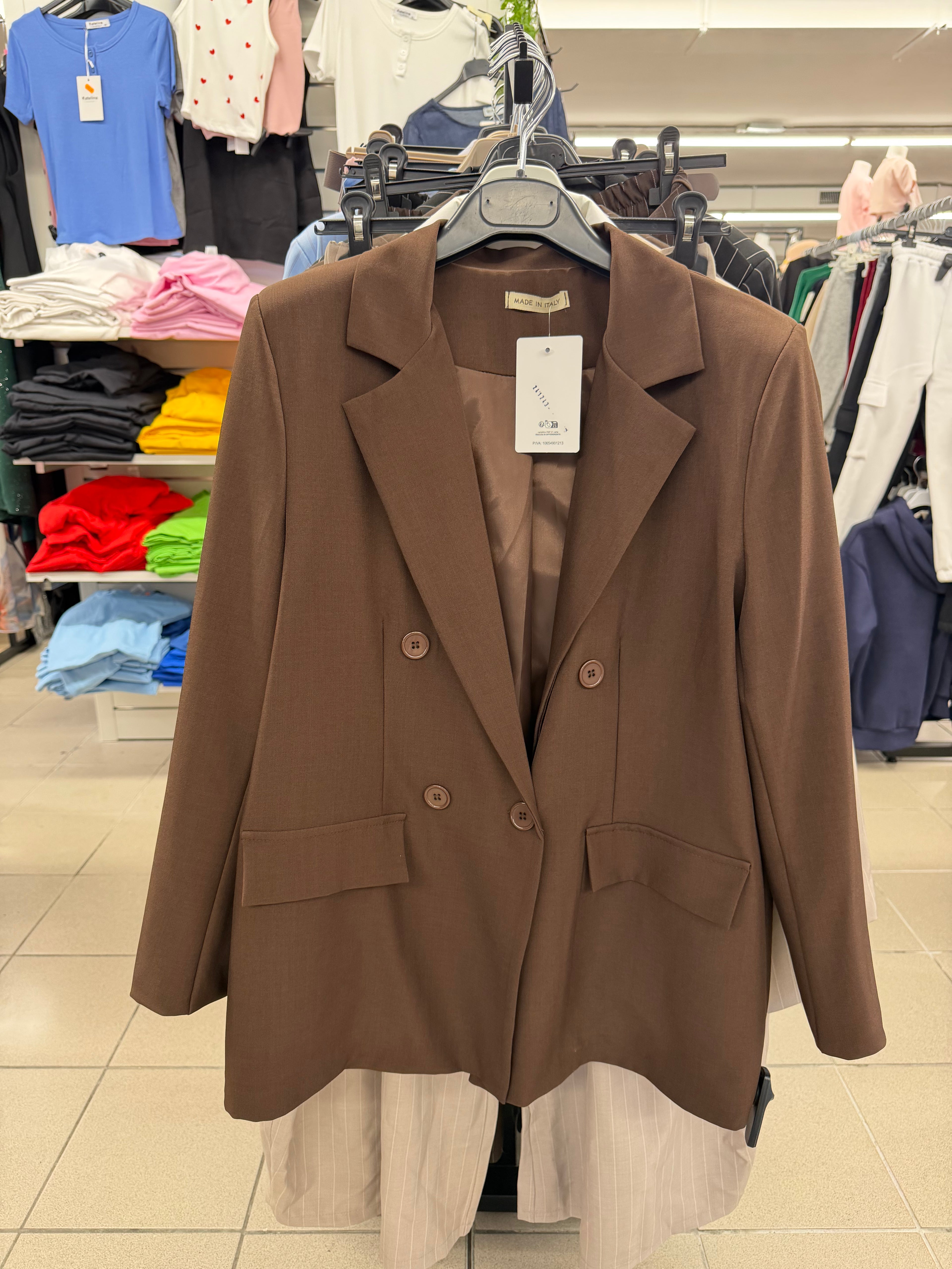 Giacca blazer foderato all’interno FGD MODA